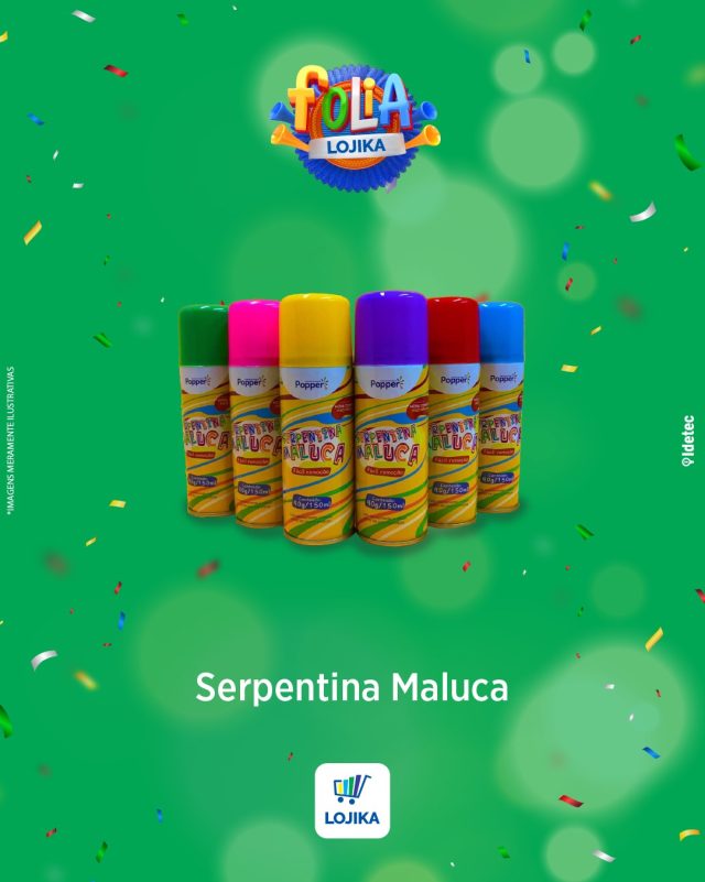 🎉✨ Serpentina Maluca – A Explosão de Cores da Sua Festa! ✨🎉
Nada deixa a festa mais animada do que a Serpentina Maluca! Com um jato em spray que lança fios coloridos até 5 metros, ela é perfeita para Carnaval e qualquer comemoração cheia de alegria! 🌈🎊
🛍 Motivos para garantir a sua:
✔ Spray com longo alcance para mais diversão.
✔ Disponível em 6 cores vibrantes.
✔ Fácil de usar e garante fotos incríveis!
🔥 Atenção: contém gás inflamável, manuseie com cuidado.
💥 Solte a criatividade e leve a diversão para outro nível!
🛒 Lojika Botucatu
⏰ Loja aberta diariamente das 9h às 22h.
📍 R. Amando de Barros, 1105 - Centro, Botucatu - SP, 18600-050
#Lojika #LojikaBotucatu #SerpentinaMaluca #FestaColorida